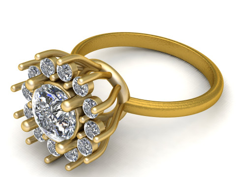 Classic Engagement Ring 3D 프린트 모델