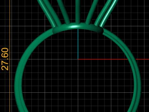 Classic Engagement Ring 3D Print Model