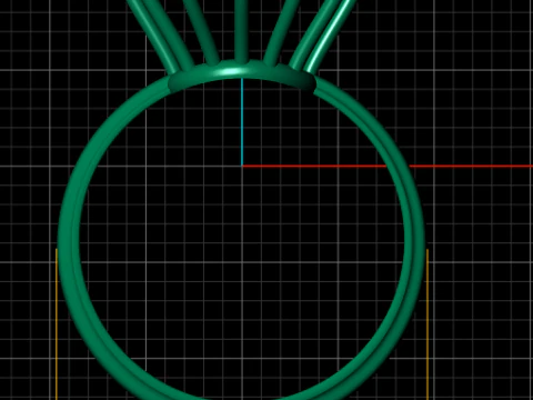 Classic Engagement Ring 3D Print Model