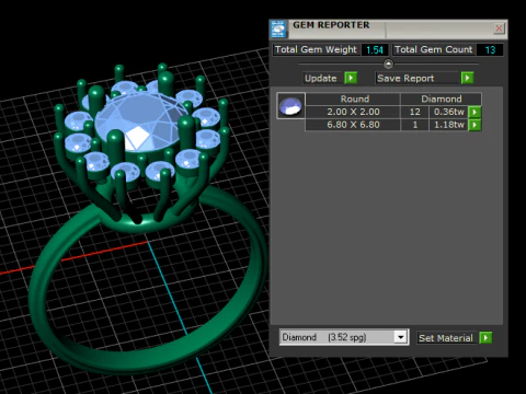 Classic Engagement Ring 3D Print Model