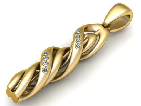 Подвеска «Вихрь и вращение» 3D Принт Модель