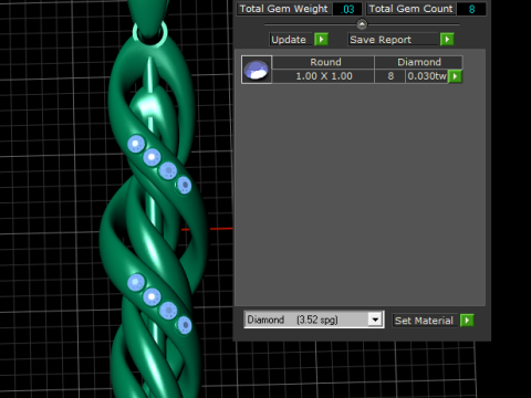 Swirl and Twirl Pendant Model do druku 3D