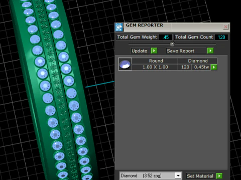 Wide Band Eternity Ring 3D Print Model