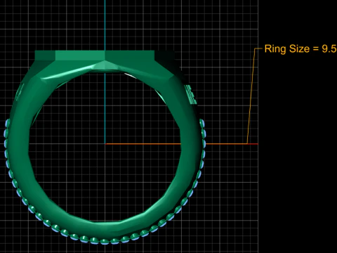 3D Render Gold Ring 3D Print Model