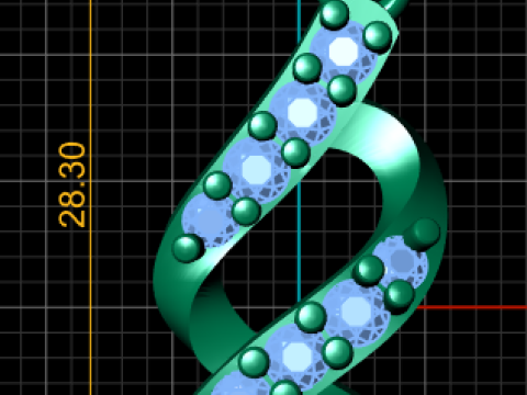 Infinity Pendant 3D Print Model