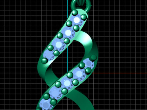 Infinity Pendant 3D Print Model