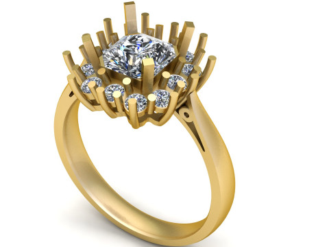 Isabella Engagement Ring Modèles 3D en vedette