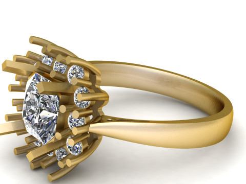 Isabella Engagement Ring Modèles 3D en vedette