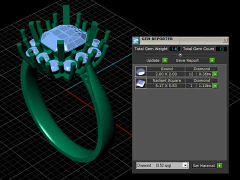 Isabella Engagement Ring Modèles 3D en vedette