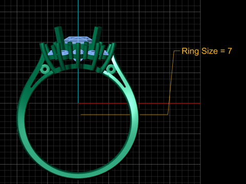 Isabella Engagement Ring Modèles 3D en vedette