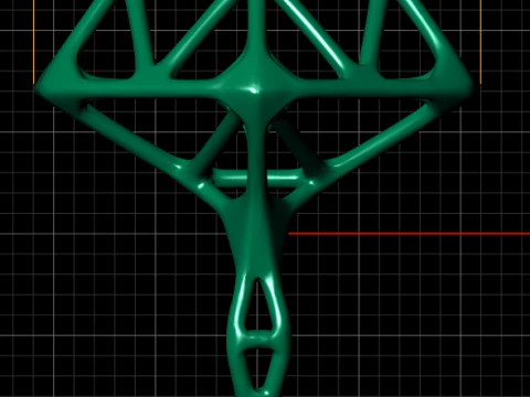 Lattice Geometric Dome Ring 3D Print Model