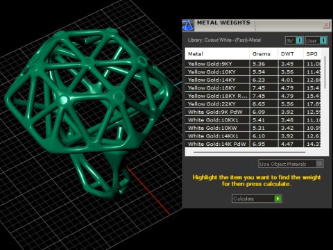 Lattice Geometric Dome Ring 3Dプリントモデル