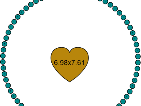 Royal Bloom Heart Pendant 3D 打印模型
