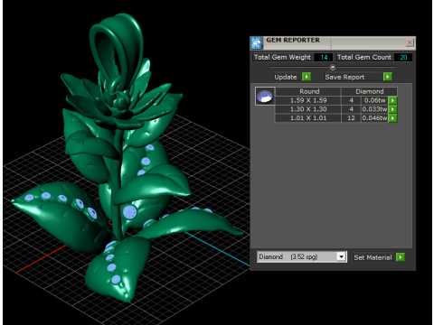 Golden Bloom Leaf Pendant 3Dプリントモデル