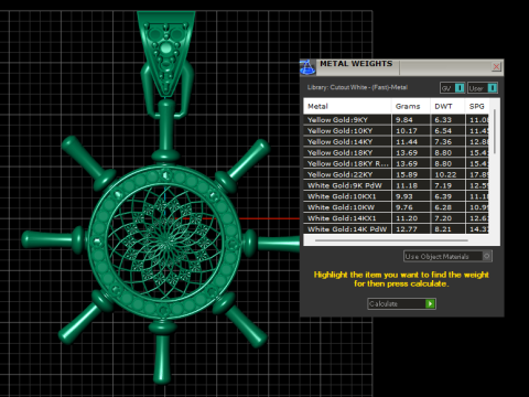 Celestial Helm Mandala Pendant Modello di stampa 3D
