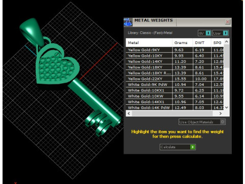 Key to My Heart Trio Pendant Modello di stampa 3D