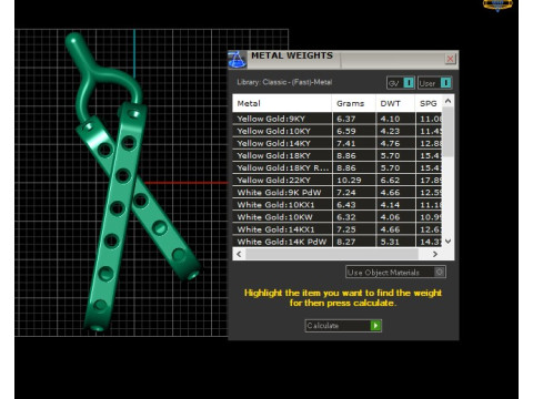 Golden Awareness Ribbon Pendant Modello di stampa 3D