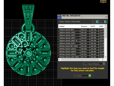 Radiant Halo Gemstone Pendant 3D Print Model