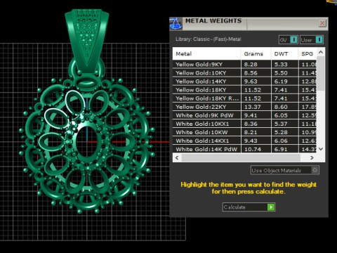 Regal Ruby Bloom Pendant 3D 打印模型