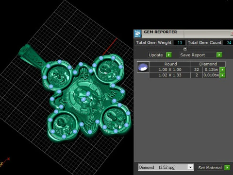 Liontin Salib Ikon Ilahi Model Cetak 3D