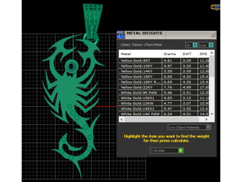 Inferno Fang Tribal Gold Pendant 3D Baskı Modeli