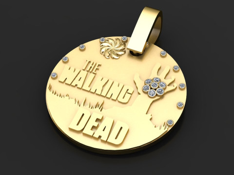 Rise of the Dead The Walking Dead Tribute Pendant 3D Print Model