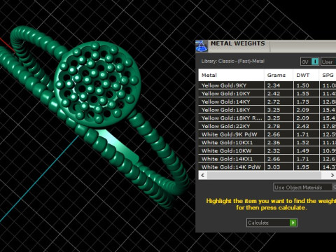 Celeste Bead Cluster Ring 3D 프린트 모델