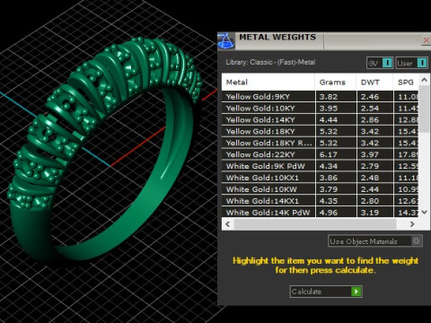 Golden Radiance Diamond Band 3D Print Model