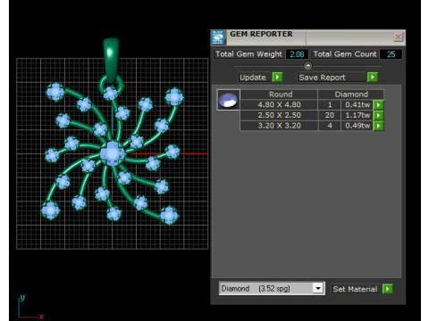 Starburst Pendant Model Cetak 3D
