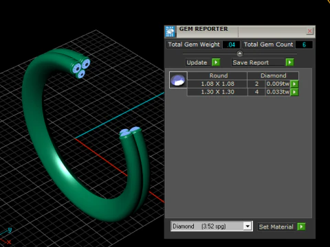 Elegant Twin-Set Open Cuff Ring 3D Printable model 3D Print Model