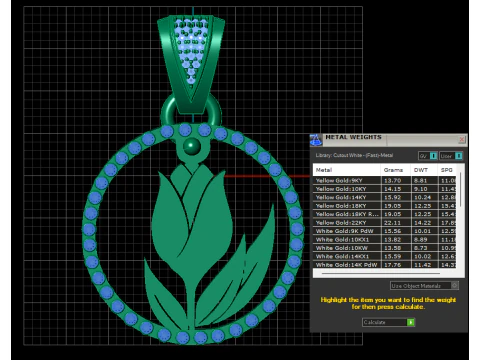Tulip Pendant 3D Printable Model 3D Print Model