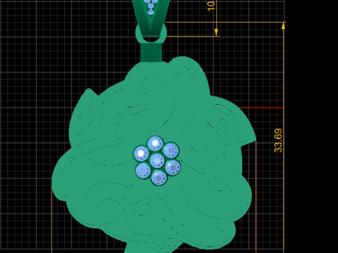 Celtic Knot Pendant 3D Printable Model 3D Druckmodell