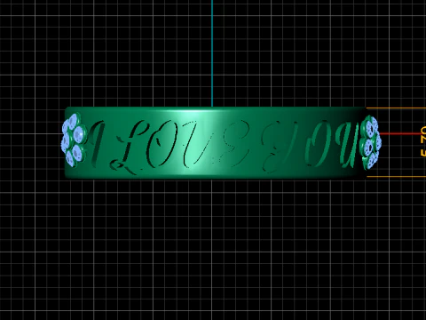 LOVE Ring 3D Printable Model 3D Print Model