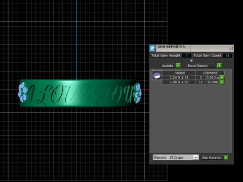 LOVE Ring 3D Printable Model 3D Print Model