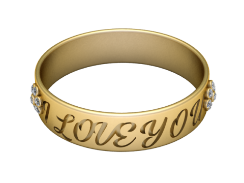LOVE Ring 3D Printable Model 3D Print Model