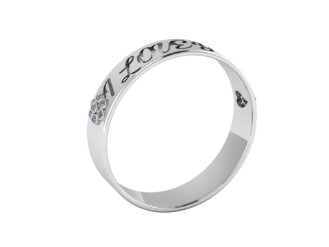 LOVE Ring 3D Printable Model 3D Print Model