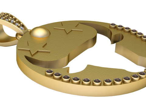 Zodiac Pendant 3D Printable Model Model do druku 3D