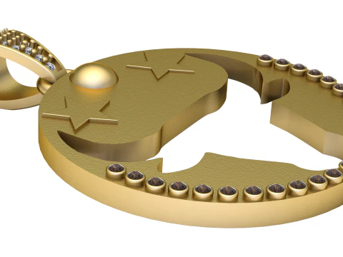 Подвеска со знаком зодиака 3D модель для печати 3D Принт Модель