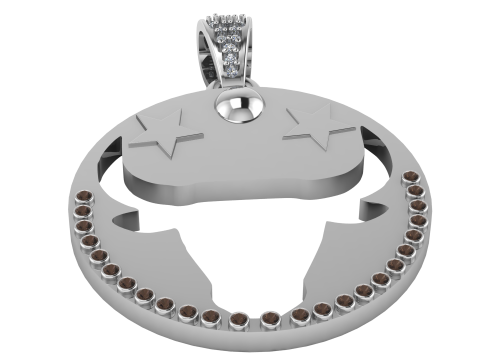 Zodiac Pendant 3D Printable Model 3D 프린트 모델