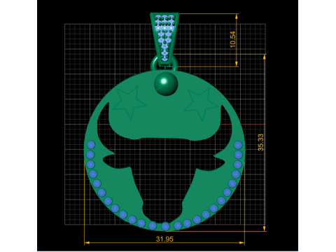 Zodiac Pendant 3D Printable Model 3D 프린트 모델