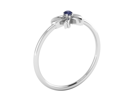 Bow Tie Sapphire Ring 3D Printable Model 3D 打印模型