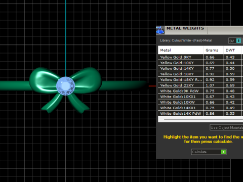 Bow Tie Sapphire Ring 3D Printable Model 3D 打印模型