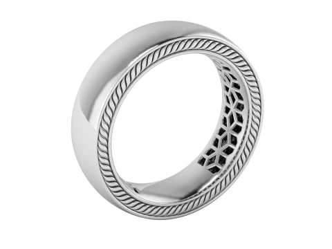 Elegant Band Ring 3D Printable Model 3D Print Model
