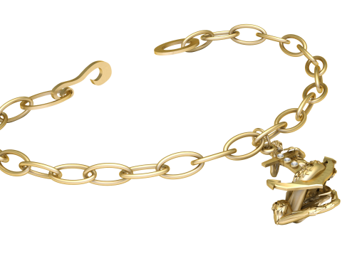 Carrera y Carrera Inspired Bracelet 3D Printable Model Model do druku 3D