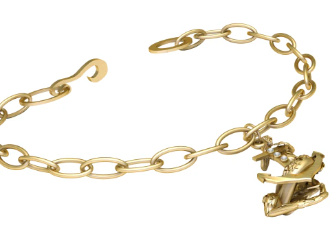 Carrera y Carrera ge&iuml;nspireerd armband 3D afdrukbaar model 3D printmodel