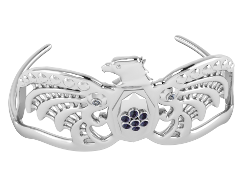 Diadem Tiara Ring 3D Printable Model Model do druku 3D