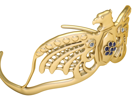 王冠皇冠戒指 3D 打印模型 3D 打印模型