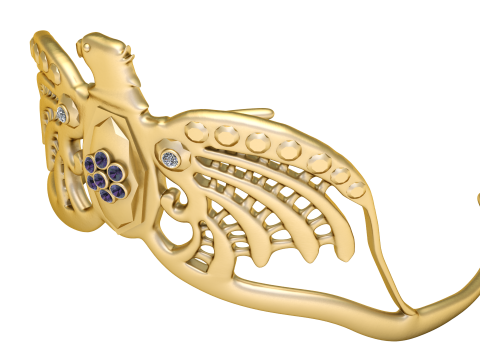 王冠皇冠戒指 3D 打印模型 3D 打印模型