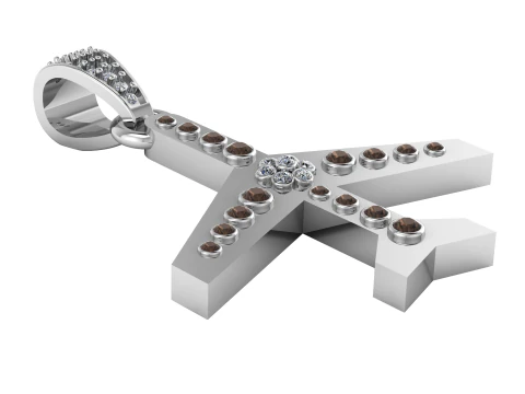 Aeroplane Pendant 3D Printable Jewelry Model 3D Print Model
