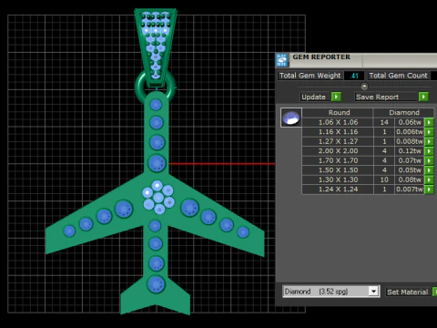 Aeroplane Pendant 3D Printable Jewelry Model 3D Print Model